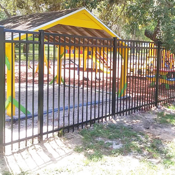 Commercial Aluminum Fence Installation in Port Richey, Fl