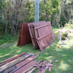 Broken Wooden Fence Replacement, Weeki Wachee FL