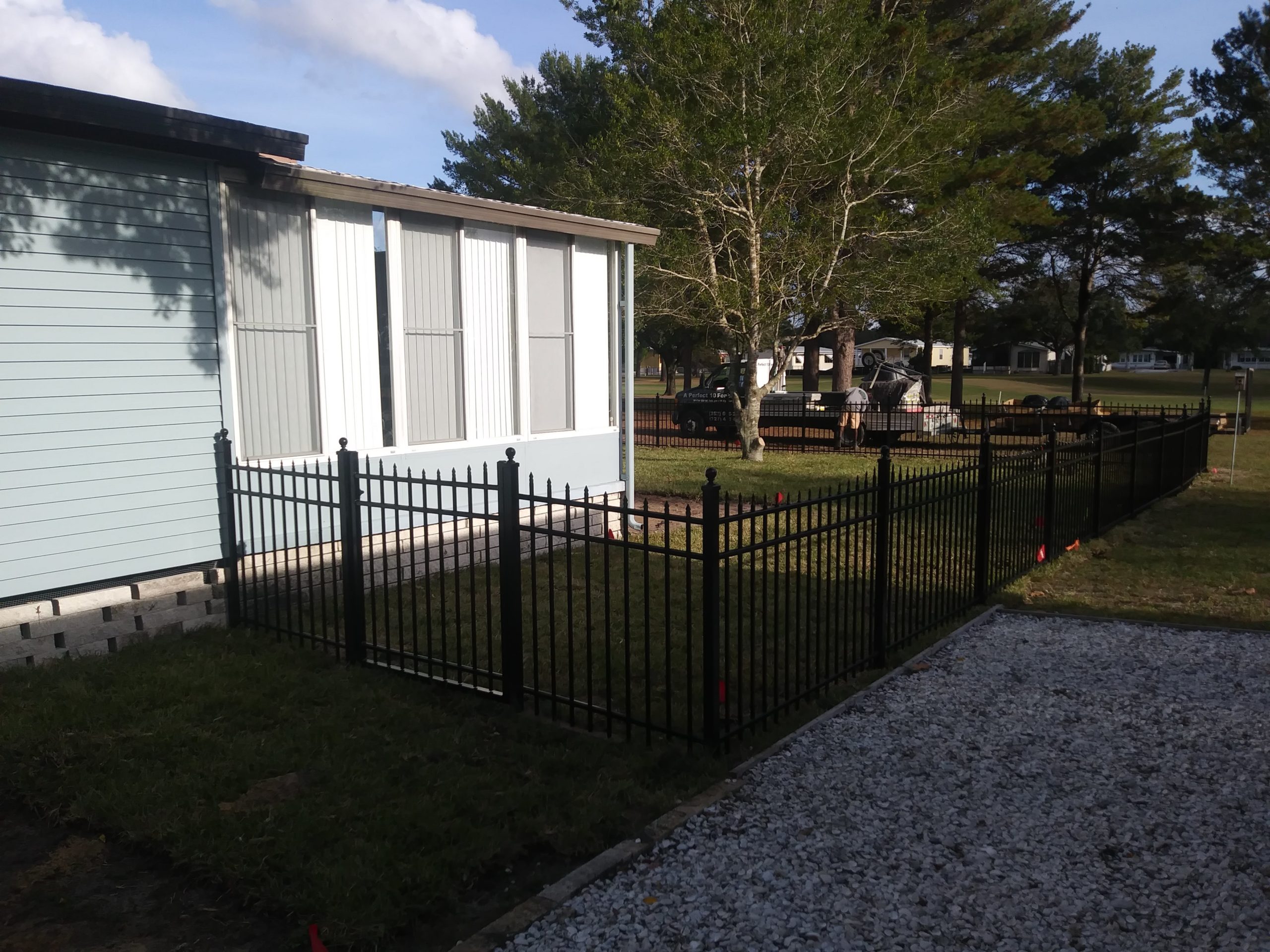 Security fence fence installation in West Florida