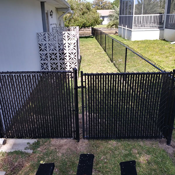 chain link privacy fence, crystal river fl